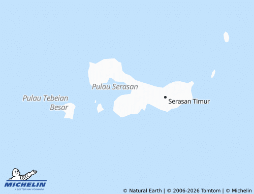Mapa MICHELIN Serasan - ViaMichelin