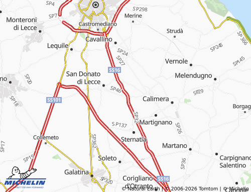 MICHELIN Galugnano map - ViaMichelin