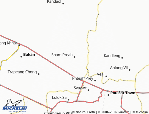 Mapa MICHELIN Snam Preah - ViaMichelin