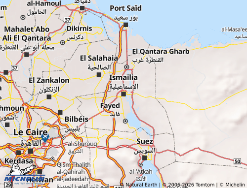 Kaart MICHELIN al-'Isma'eeliyyah - ViaMichelin