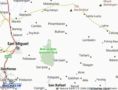 MICHELIN Santa Ines map - ViaMichelin