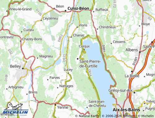 Mappa MICHELIN Saint-Pierre-de-Curtille - ViaMichelin