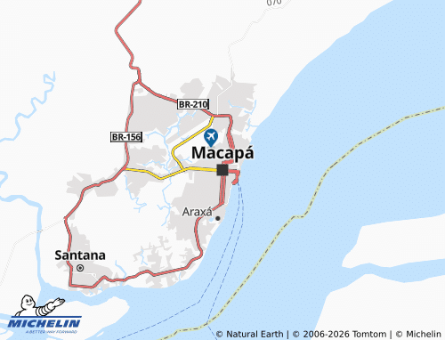 MICHELIN-Landkarte Macapa - ViaMichelin