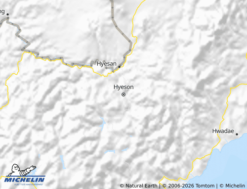Carte MICHELIN Yanggang-Do - ViaMichelin