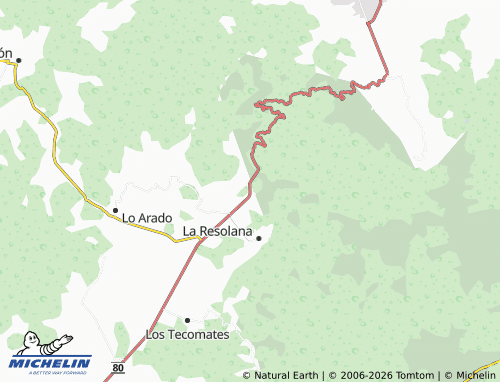 MICHELIN-Landkarte El Zapotillo - ViaMichelin