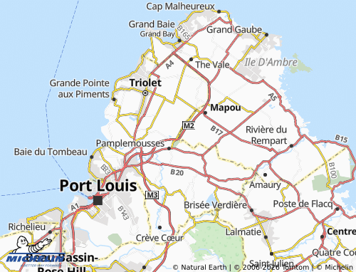 MICHELIN Beau Plan map - ViaMichelin