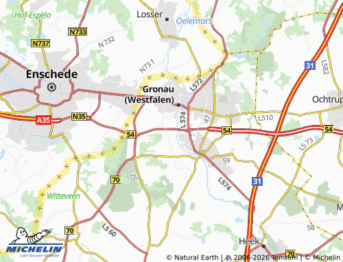 MICHELIN Brefeld map - ViaMichelin