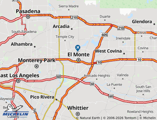 MICHELIN El Monte map - ViaMichelin