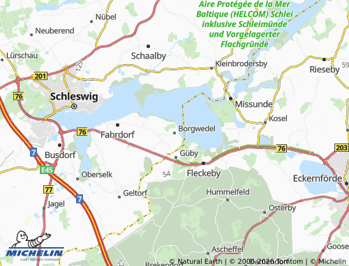 MICHELIN Borgwedel map - ViaMichelin