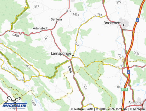 MICHELIN Lamspringe map - ViaMichelin