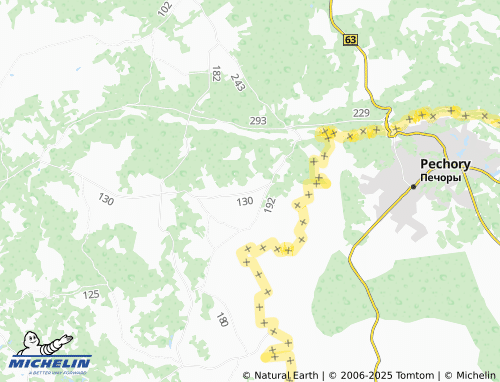 MICHELIN Polovina map - ViaMichelin