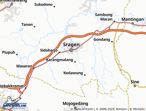 MICHELIN Kroyo map - ViaMichelin