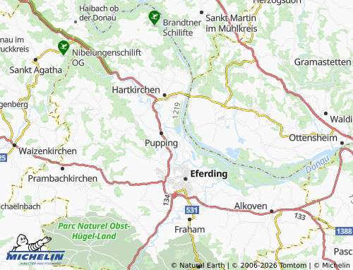 MICHELIN Au bei Brandstatt map - ViaMichelin