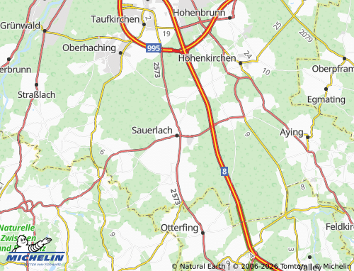 Mappa MICHELIN Sauerlach - ViaMichelin