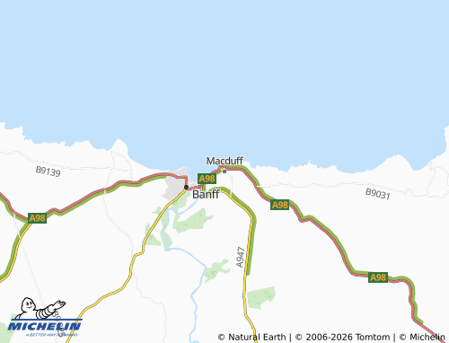 Carte MICHELIN Macduff - ViaMichelin