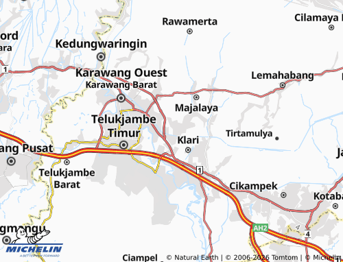 Carte MICHELIN Kondangjaya - ViaMichelin