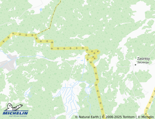 Mapa MICHELIN Nyzhnia Rudnia - ViaMichelin