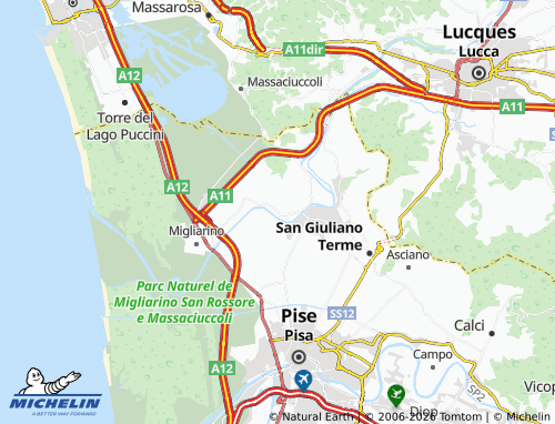 Kaart MICHELIN Vecchiano - ViaMichelin