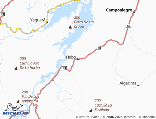 Mappa MICHELIN Hobo - ViaMichelin
