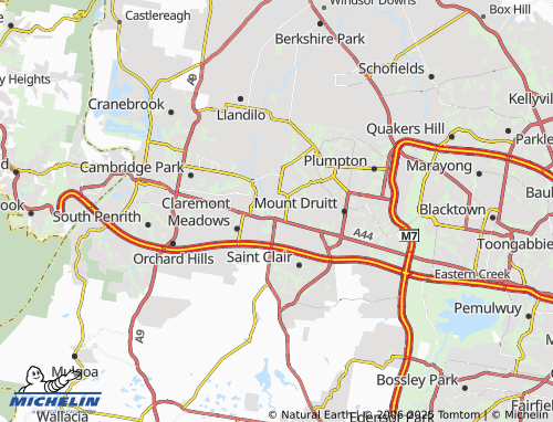 MICHELIN Saint Marys map - ViaMichelin