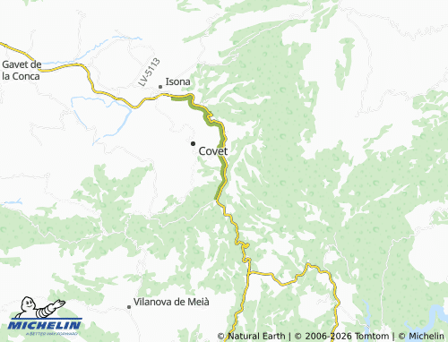 MICHELIN-Landkarte Benavent de Tremp - ViaMichelin