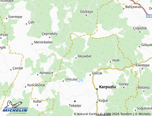 MICHELIN Akçaabat map - ViaMichelin