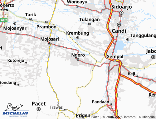 MICHELIN-Landkarte Ngoro - ViaMichelin