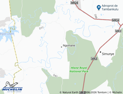 MICHELIN Ngomane map - ViaMichelin