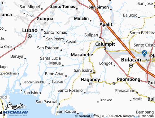 MICHELIN Masantol map - ViaMichelin
