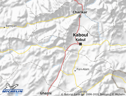 Carte MICHELIN Wardak - ViaMichelin
