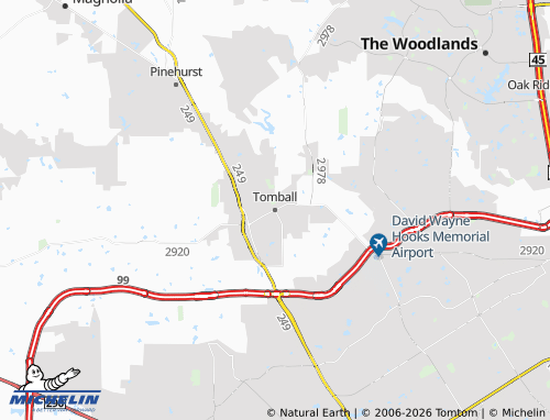Kaart MICHELIN Tomball - ViaMichelin