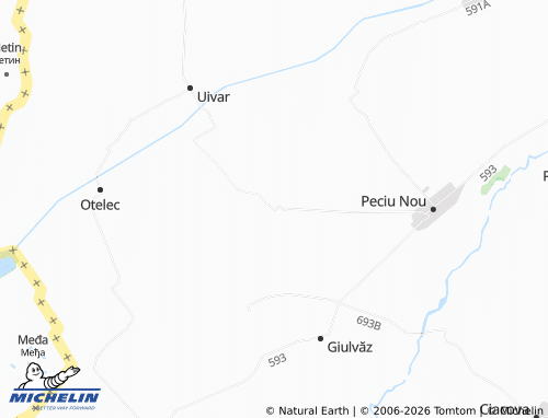 Mappa MICHELIN Sânmartinu Sârbesc - ViaMichelin