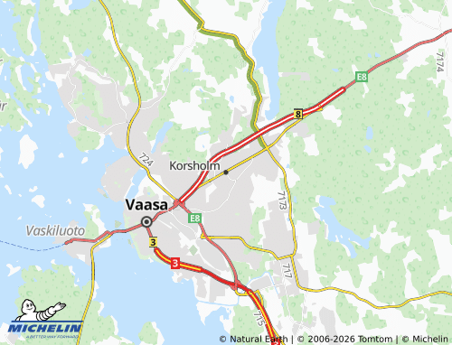 MICHELIN-Landkarte Korsholm - ViaMichelin