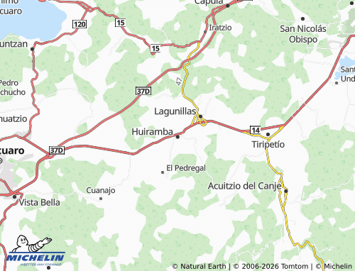 MICHELIN Centro map - ViaMichelin