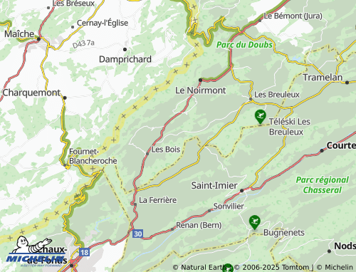 Carte MICHELIN Le Peu Claude - ViaMichelin