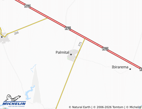 Mapa MICHELIN Palmital - ViaMichelin