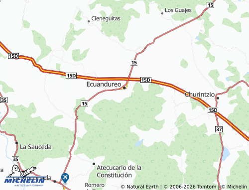 Mapa MICHELIN Lomas de Ecuandureo - ViaMichelin