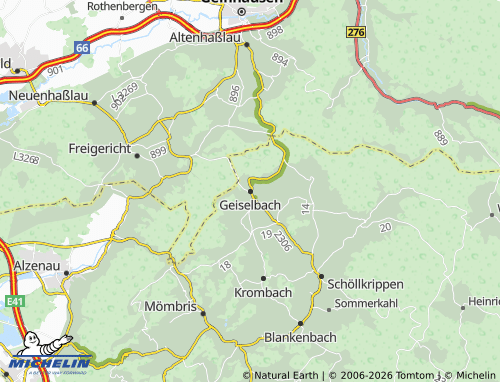 MICHELIN Geiselbach map - ViaMichelin