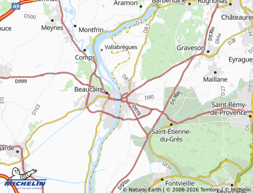 Mappa MICHELIN Tarascon - ViaMichelin