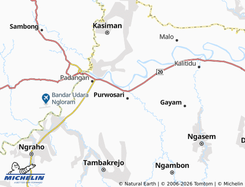 Carte MICHELIN Kendung - ViaMichelin
