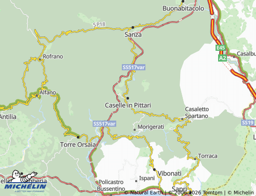 Mappa MICHELIN Caselle in Pittari - ViaMichelin