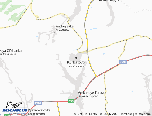 MICHELIN Kurbatovo map - ViaMichelin