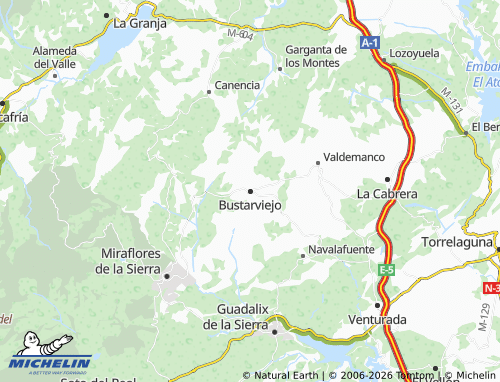 Mapa MICHELIN Bustarviejo - ViaMichelin