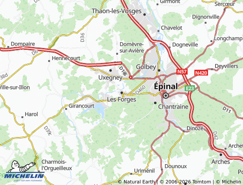Mappa MICHELIN Les Forges - ViaMichelin