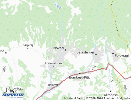 Carte MICHELIN Novaci - ViaMichelin