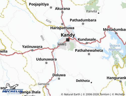 MICHELIN Uda Bowala map - ViaMichelin