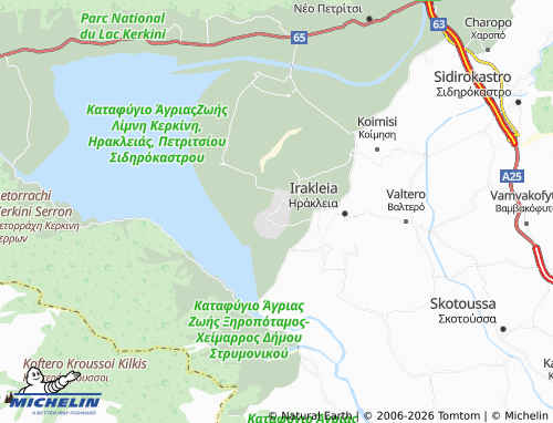 MICHELIN Chrysochorafa map - ViaMichelin