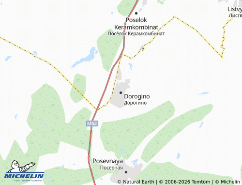 MICHELIN-Landkarte Dorogino - ViaMichelin