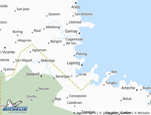 MICHELIN Potong Del Sur map - ViaMichelin