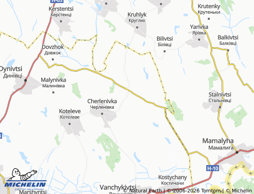 Mappa MICHELIN Shcherbyntsi - ViaMichelin